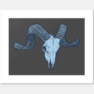 Ram Skull Posters and Art